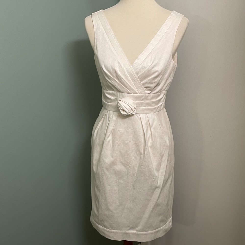BCBG White Wrap Mini Dress